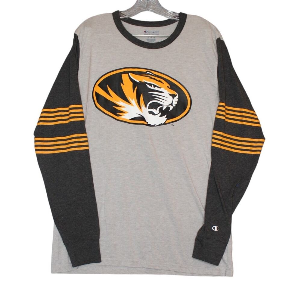University of Missouri Tigers Long Sleeve Shirt Champion Men's Size Large Soft